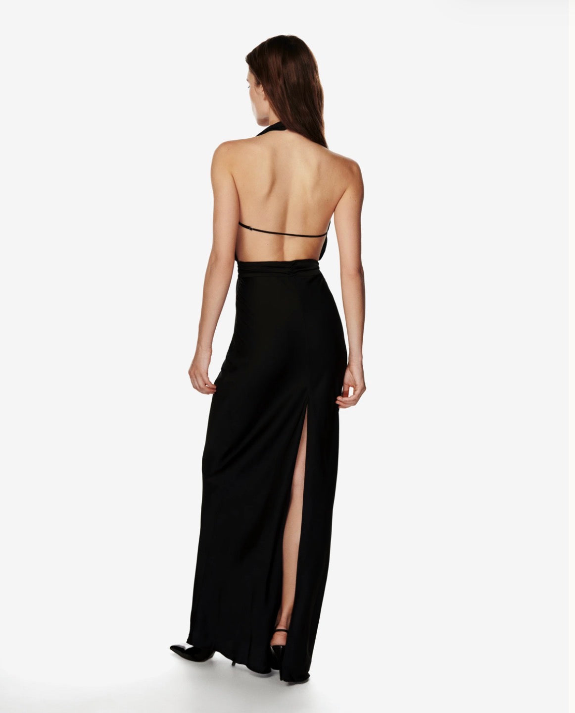 Soirée Black Viscose Dress