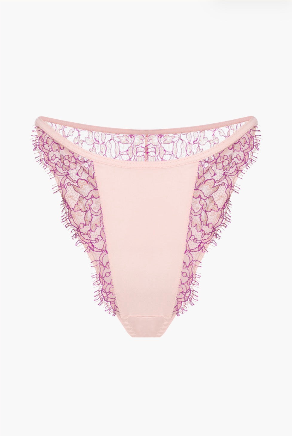 Passion Silk and Lace Tanga in Peach-Orange