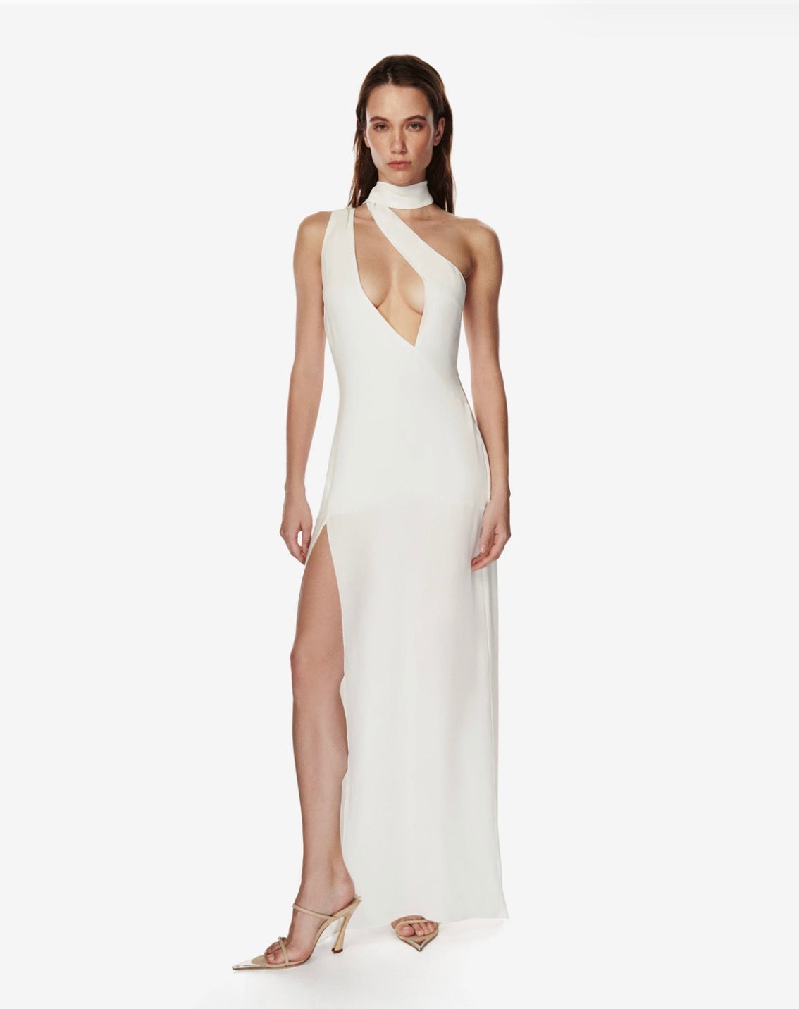 Rêve White Viscose Dress