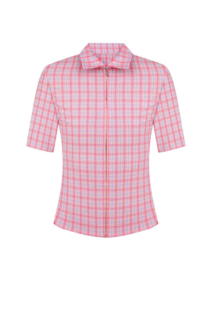 Pink Checked Polo