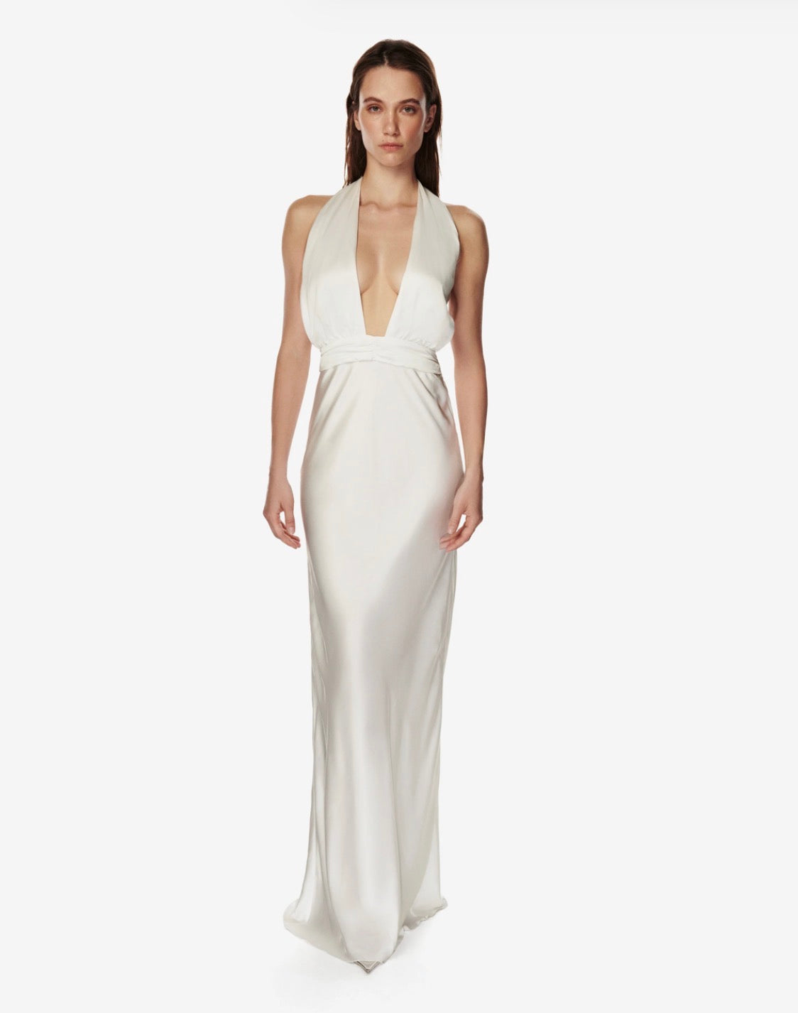 Soirée Ivory Viscose Dress