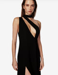 Rêve Black Viscose Dress