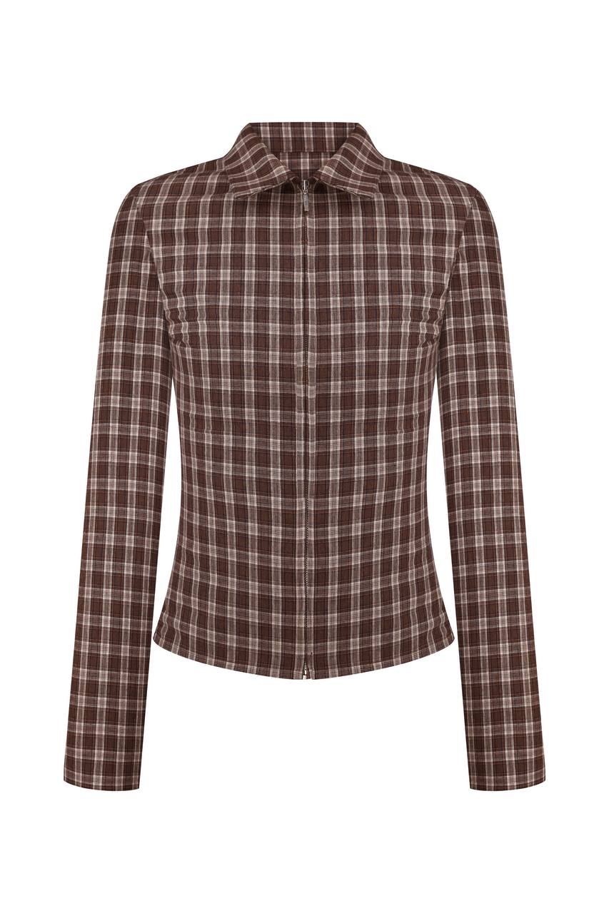 Brown Checked Shirt
