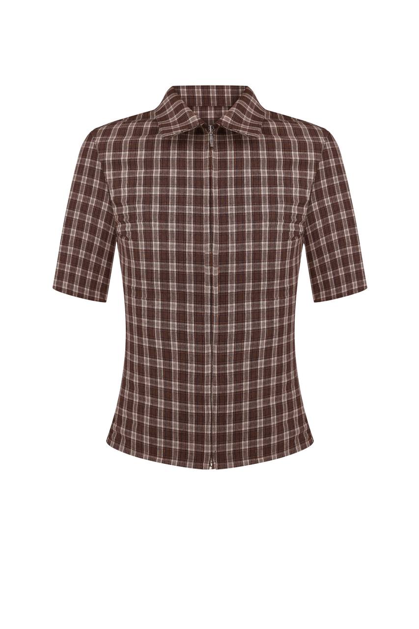 Pink Checked Polo