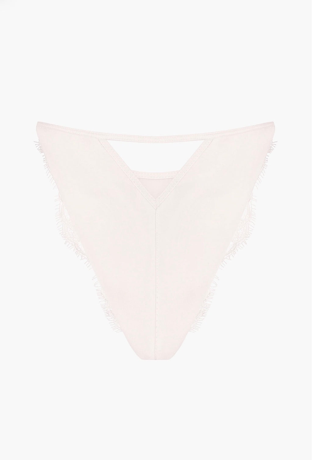 Obsession Silk and Lace Tanga in Black