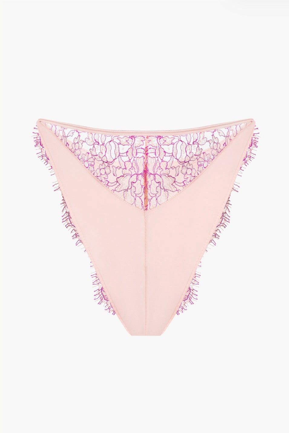 Passion Silk and Lace Tanga in Peach-Orange