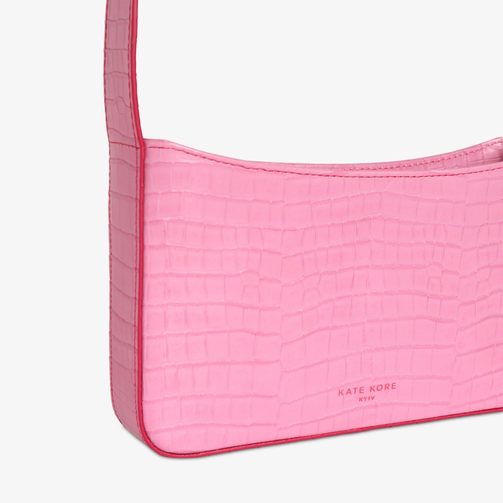 Croco Baguette Solo Pink