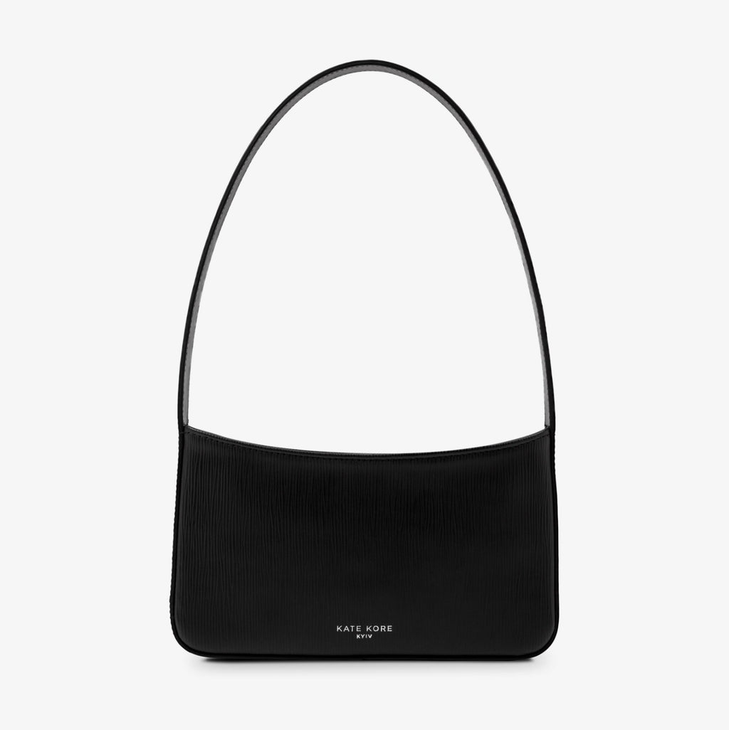Saffiano Baguette Solo Black