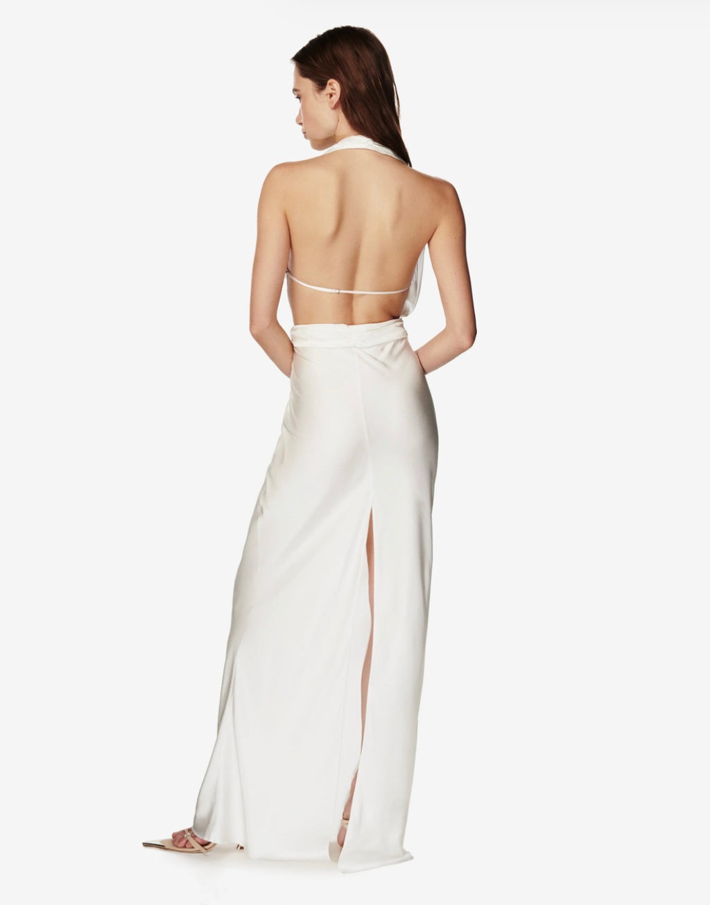 Soirée Ivory Viscose Dress