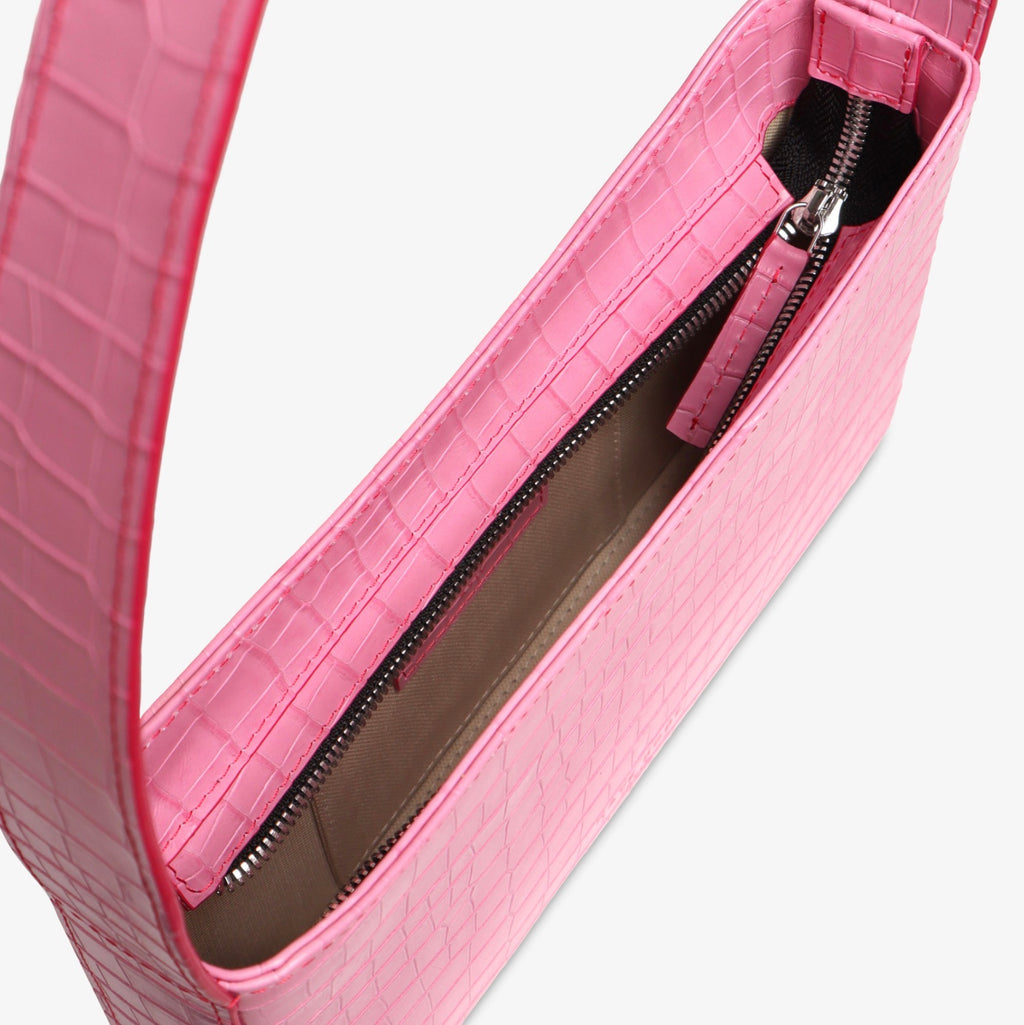 Croco Baguette Solo Pink