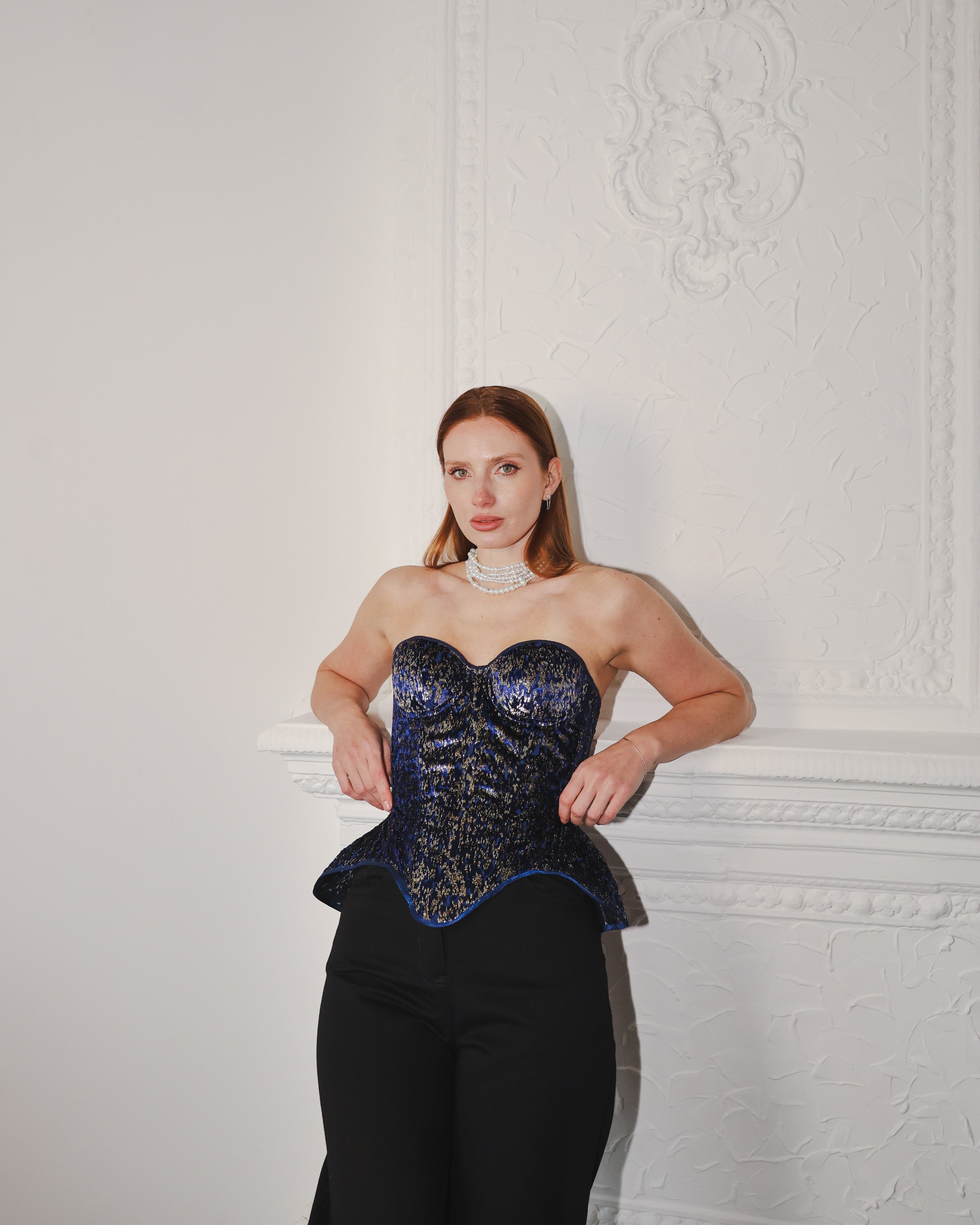 Devore Blue Corset