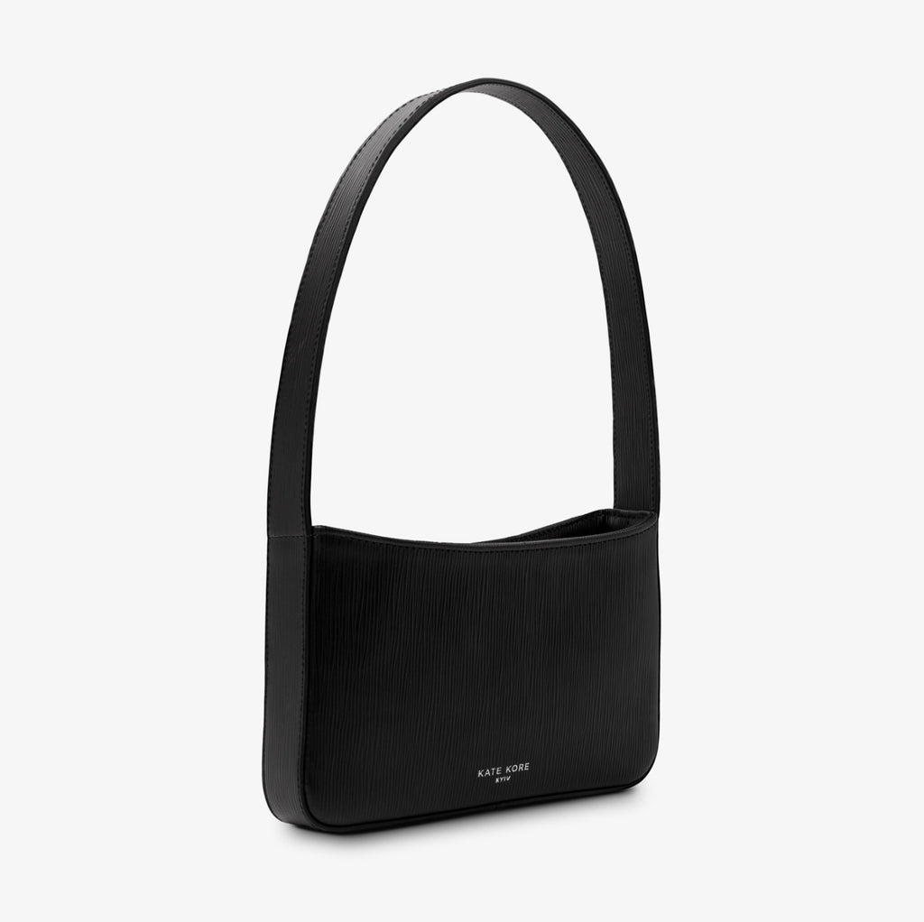 Saffiano Baguette Solo Black