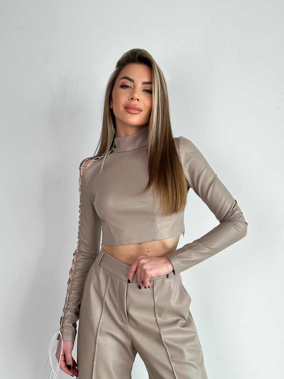 Eco Leather Bermuda Shorts