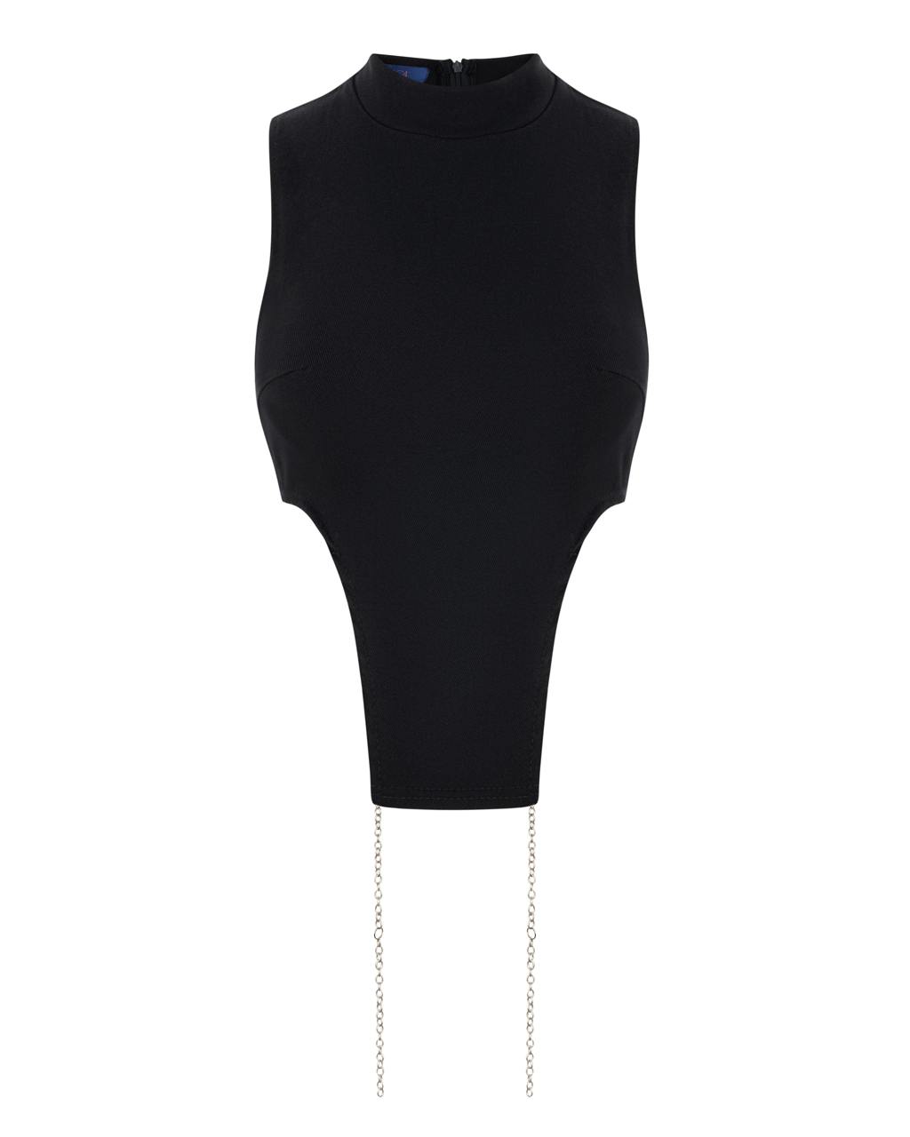 Black Top With Chains