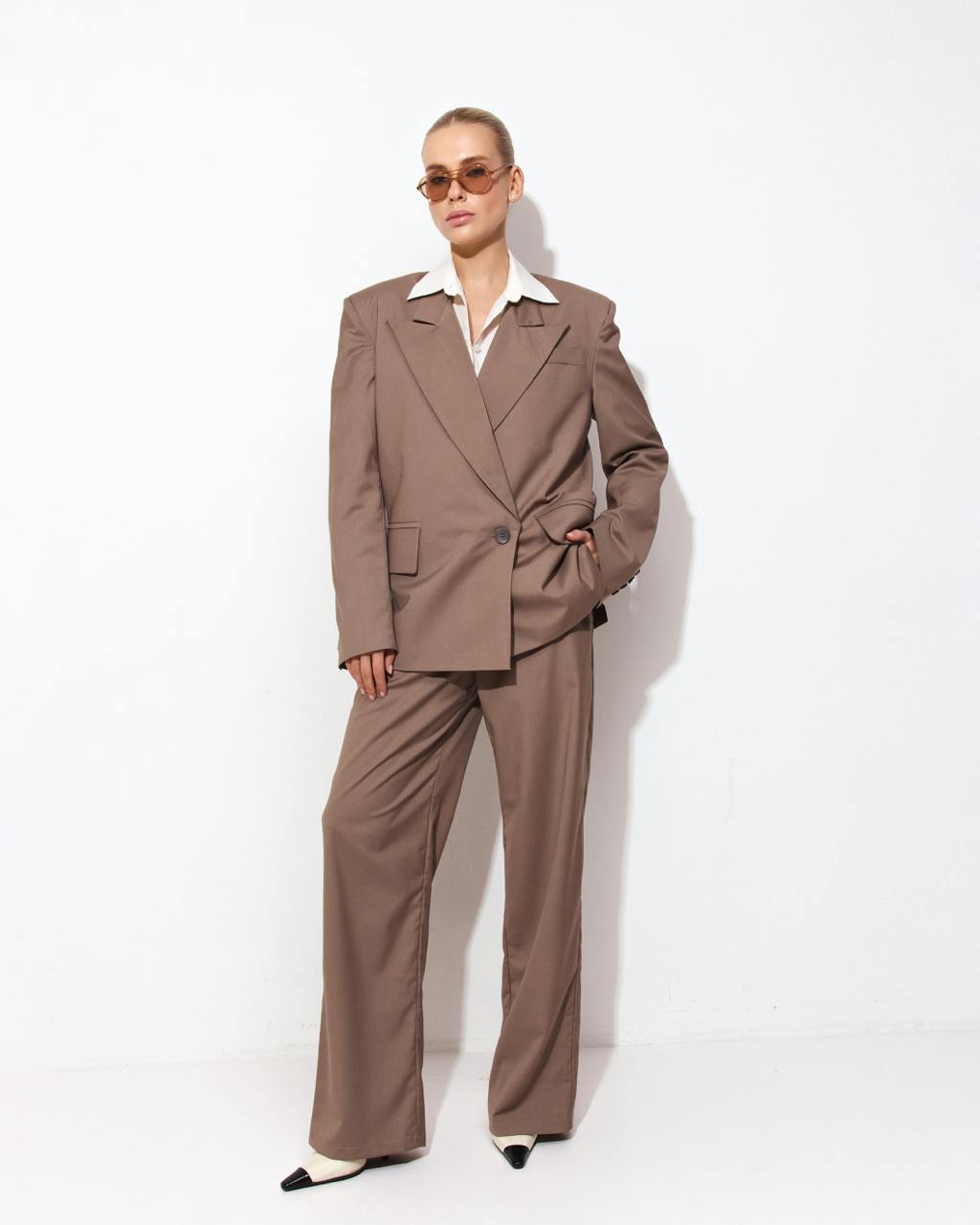 Beige Suit