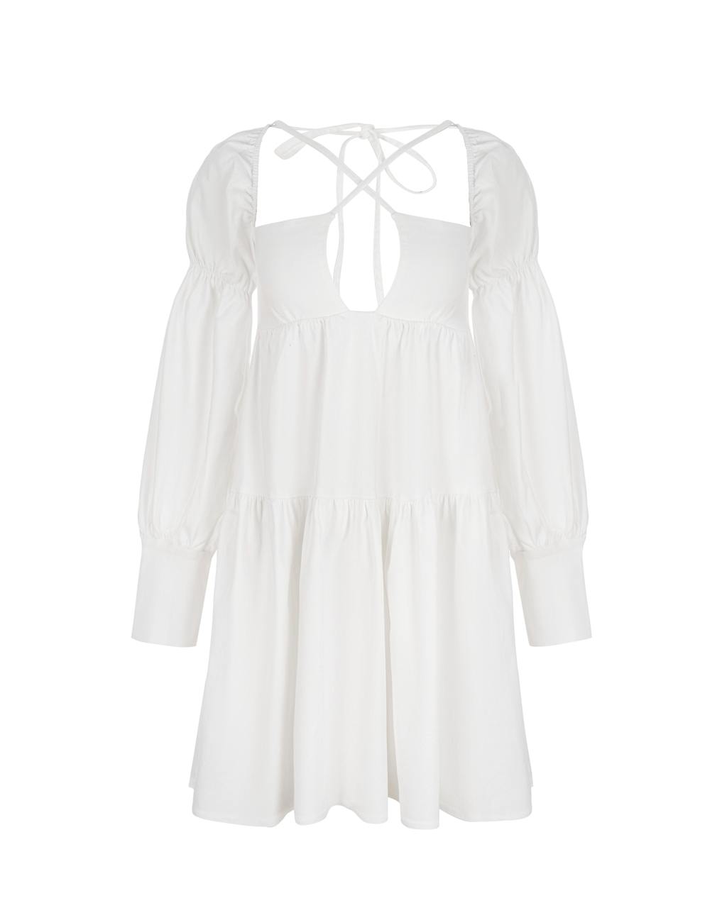 Santorini White Dress