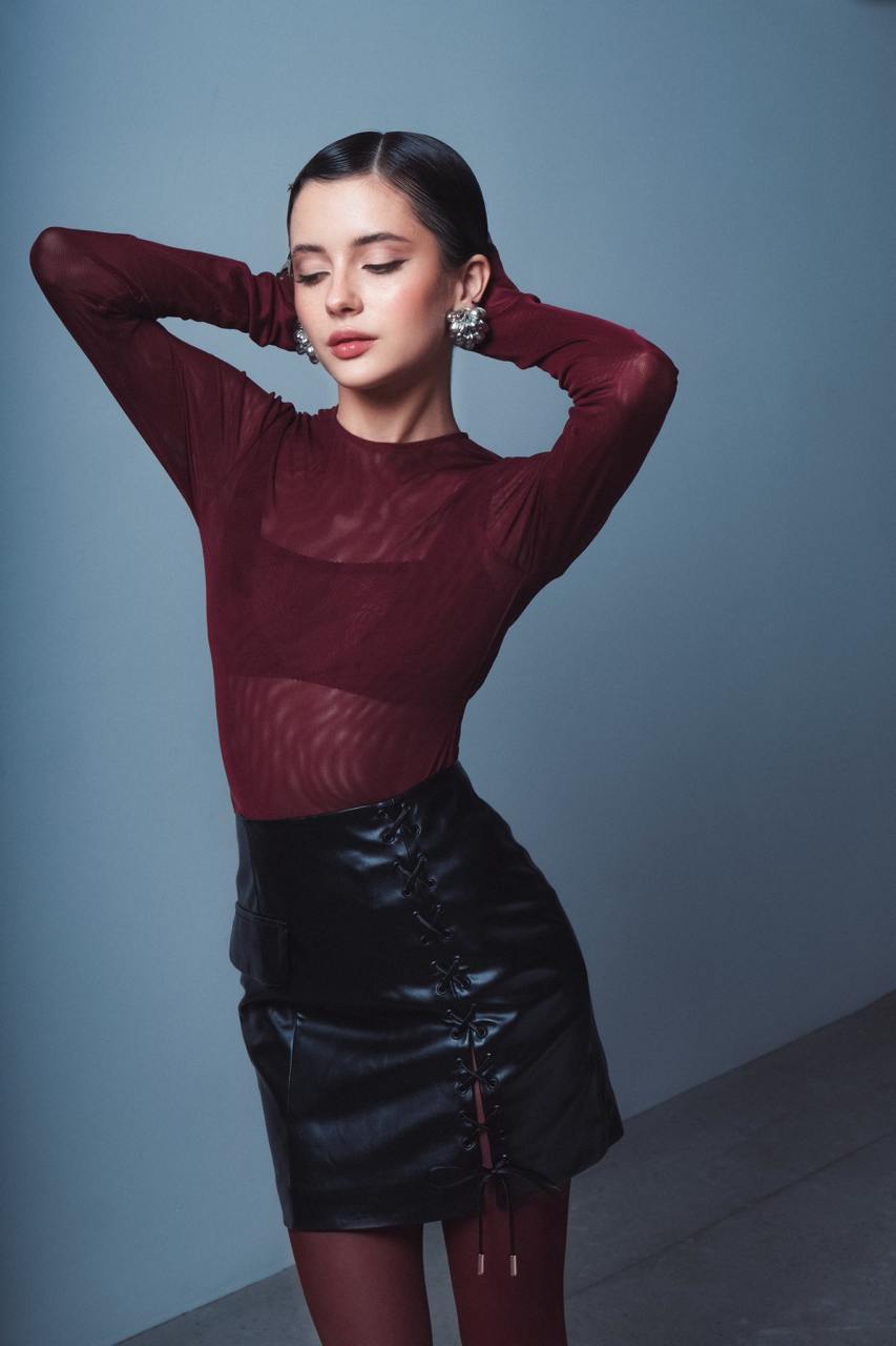 Selenzia Burgundy Bodysuit