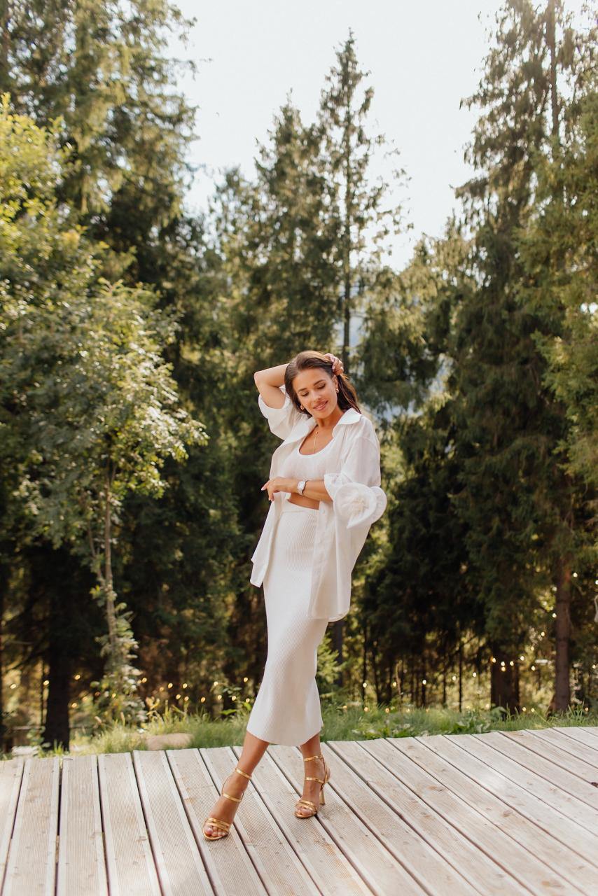 Blossom Flow White Shirt