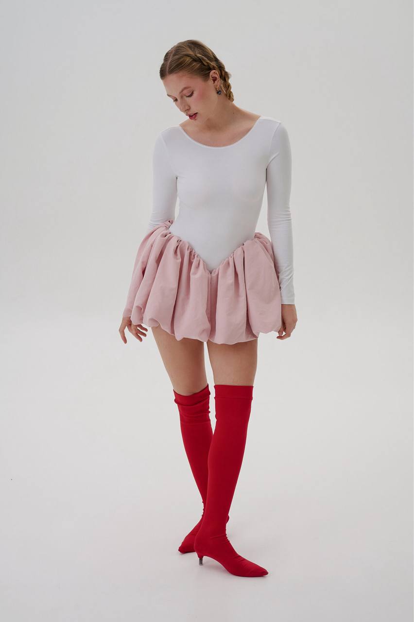 Bustle Mini Dress