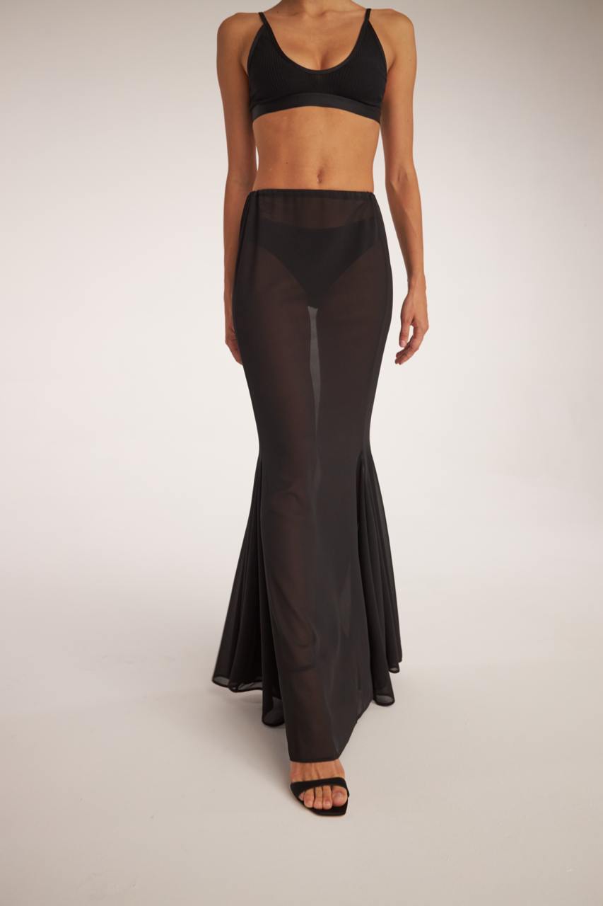 Sheer Maxi Skirt