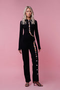 Black Jumpsuit with Bows