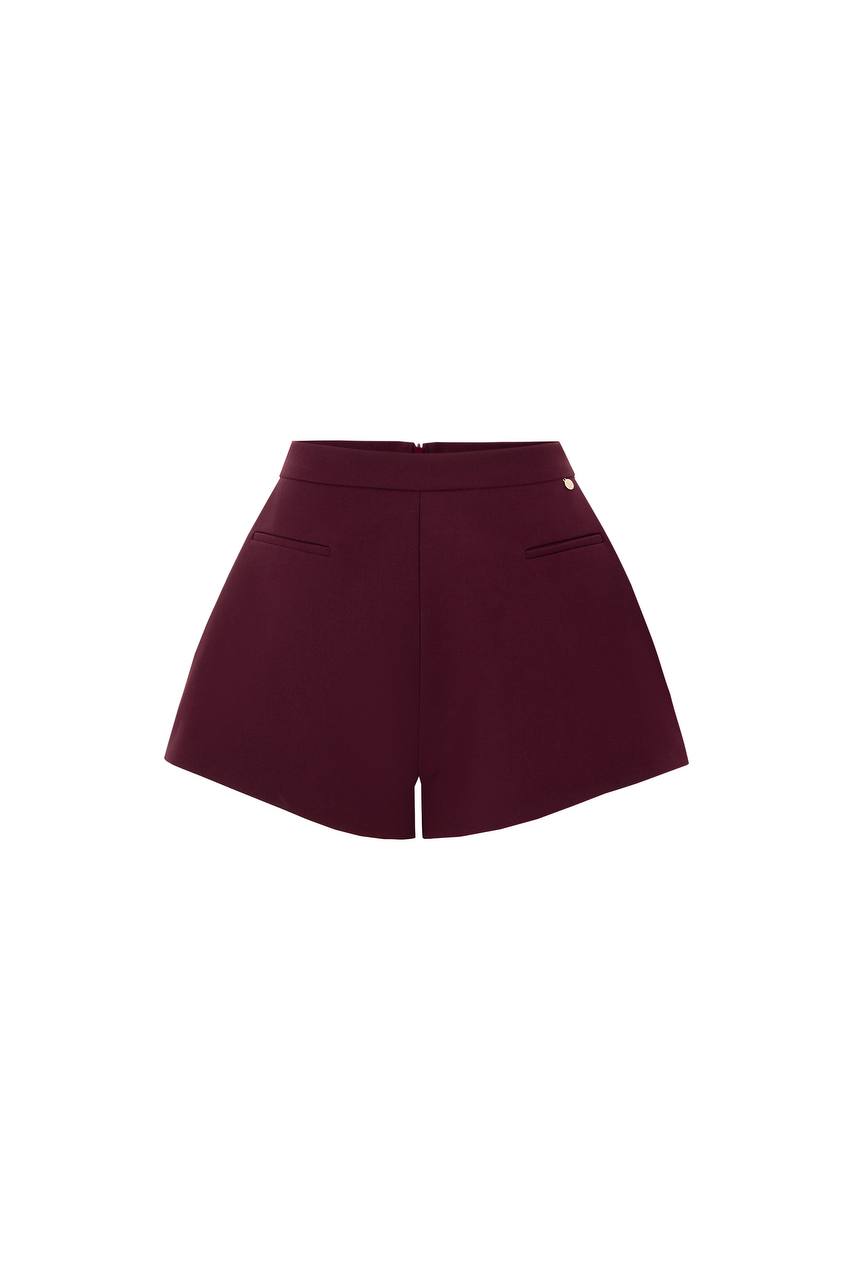 Judi Burgundy Shorts