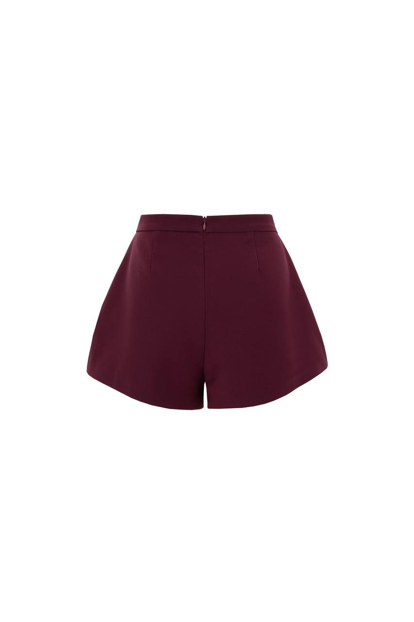 Judi Burgundy Shorts