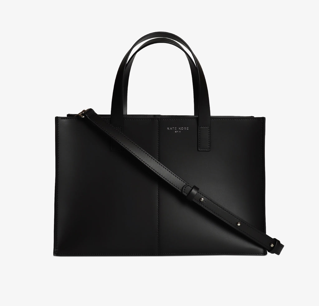 Square Tote Black / Rossa