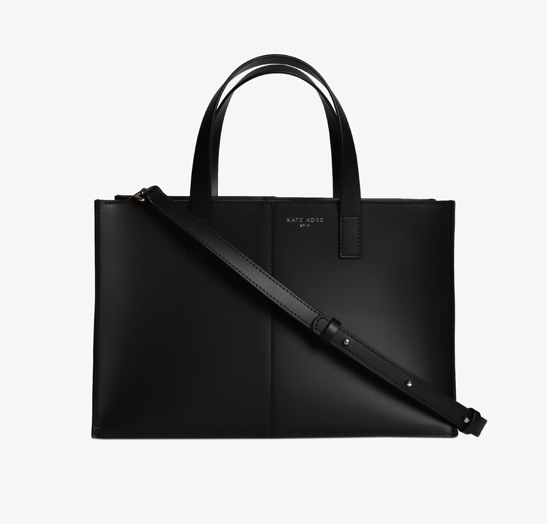 Square Tote Black / Rossa