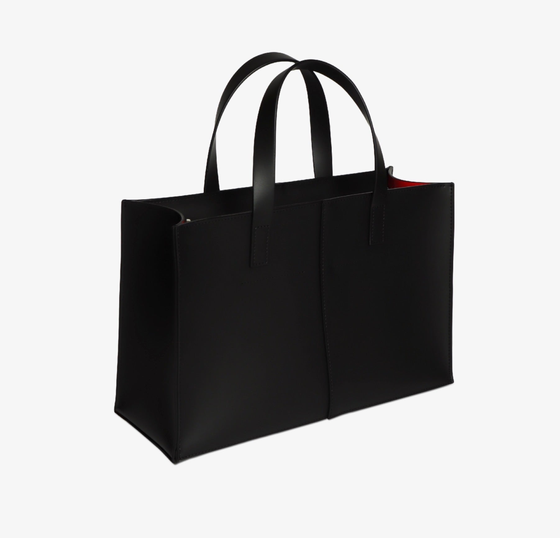 Square Tote Black / Rossa