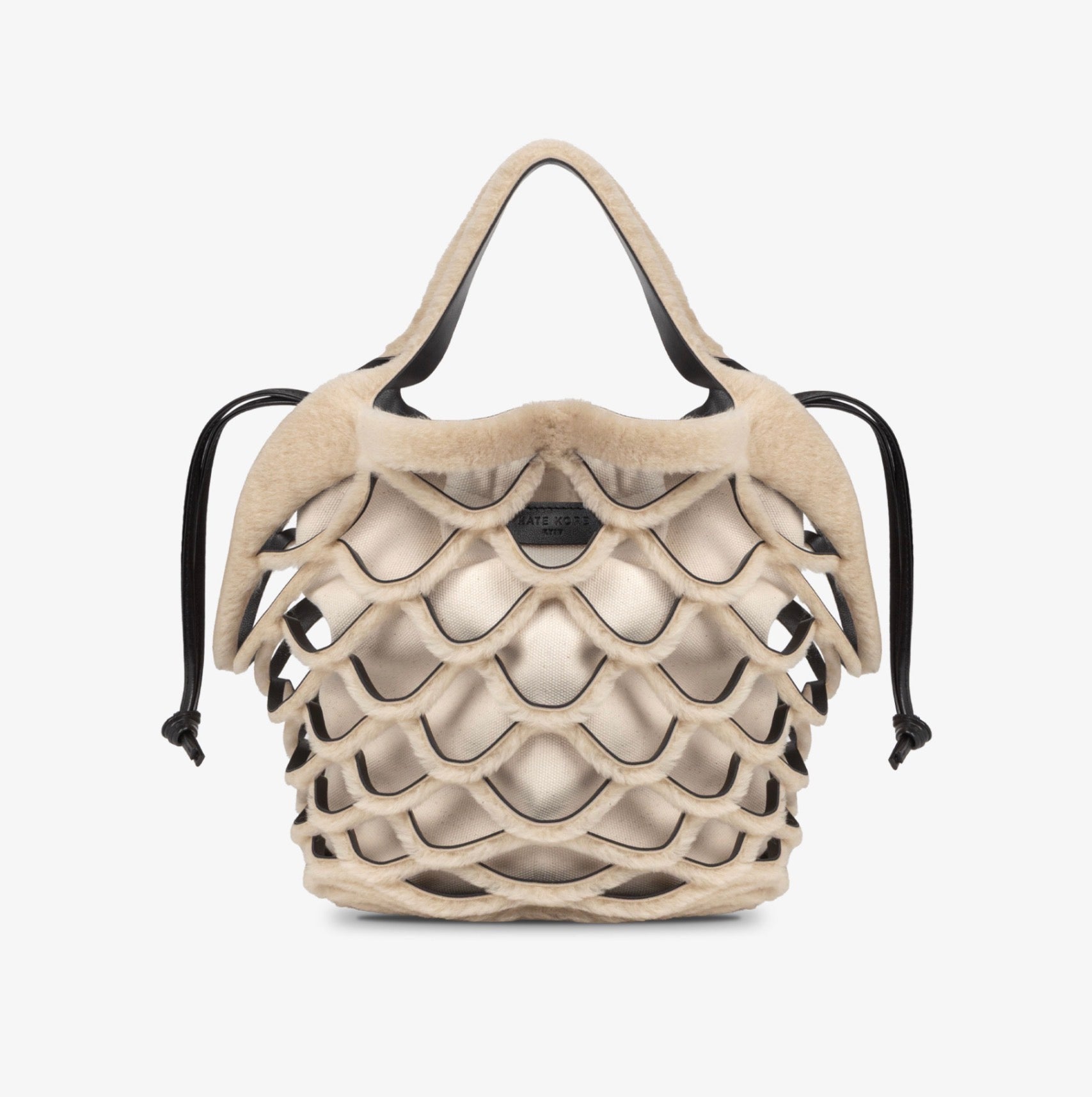 Mesh Tote Black & Fur