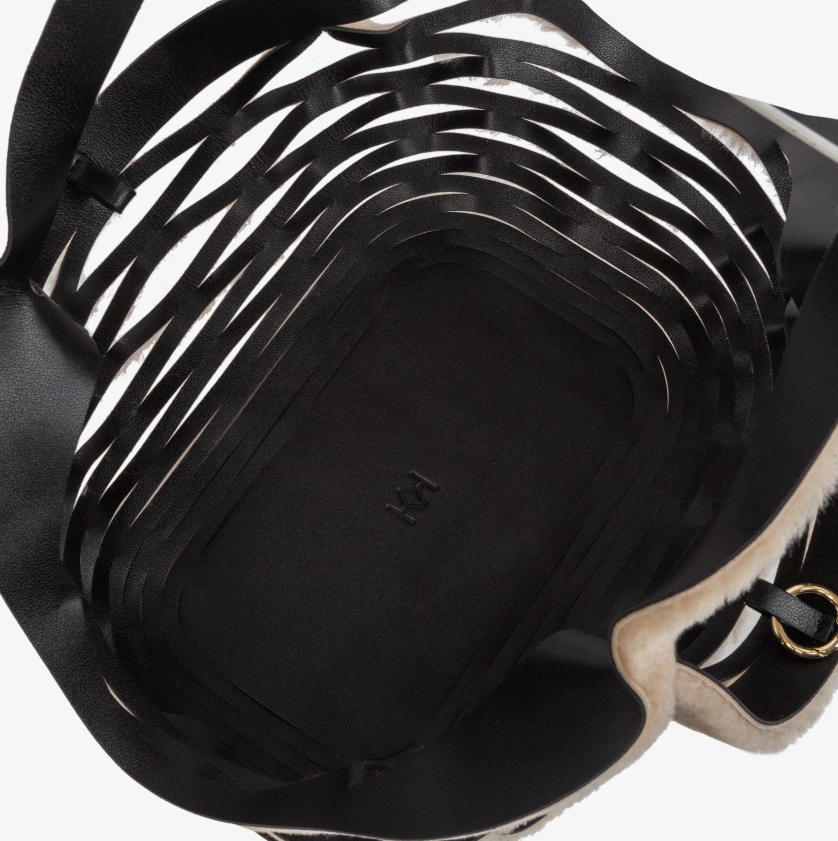 Mesh Tote Black & Fur